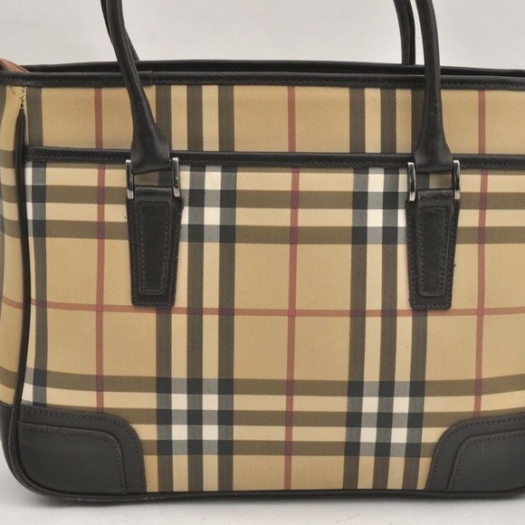 Authentic Burberrys Nova Check Hand Bag - Picture 3 of 9